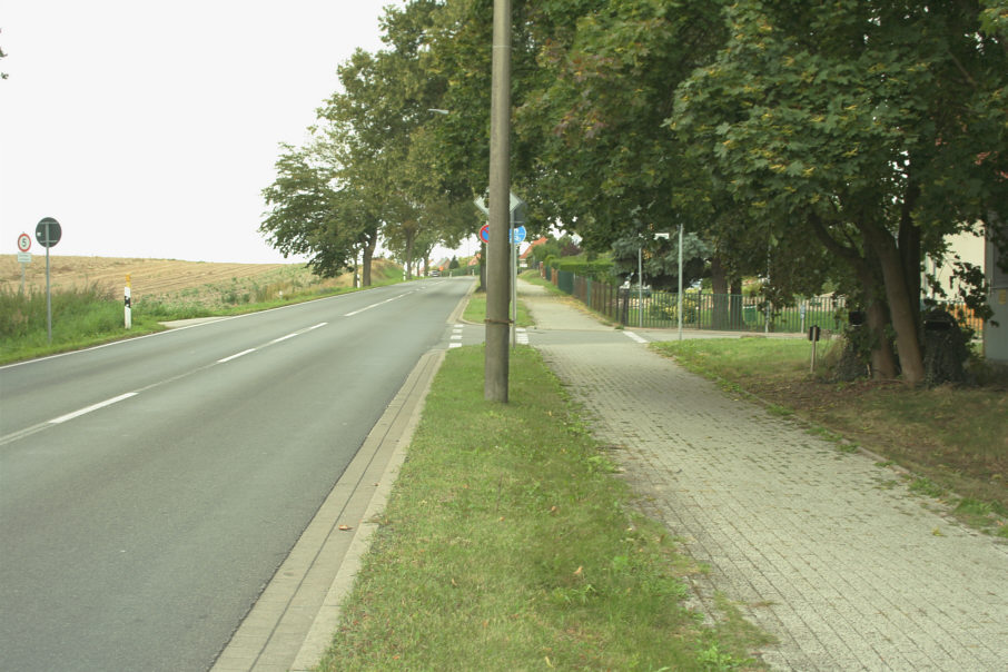 Geschwindigkeitsmessung Demmin Devener Straße stadtauswärts in Fahrtrichtung Dargun, Rostock
