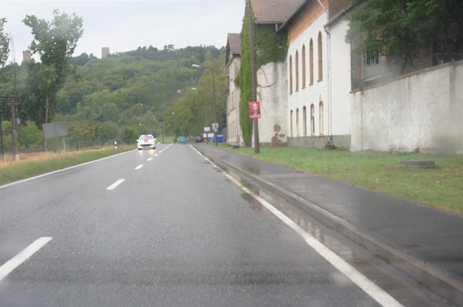 Geschwindigkeitskontrolle Eckartsberga Hauptstraße in Fahrtrichtung Bad Kösen, Naumburg (B 87)