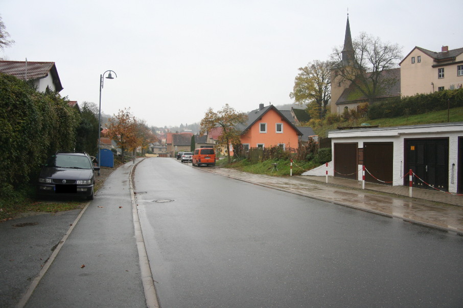Geschwindigkeitskontrolle Eckartsberga Marienthaler Straße in Fahrtrichtung Innenstadt in Höhe Evangelische Kindertagesstätte