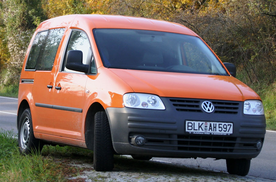 Flitzerblitzer, Burgenlandkreis, Blitzer, orange, orangefarbiger, VW Caddy, Kennzeichen, BLK-AH 597