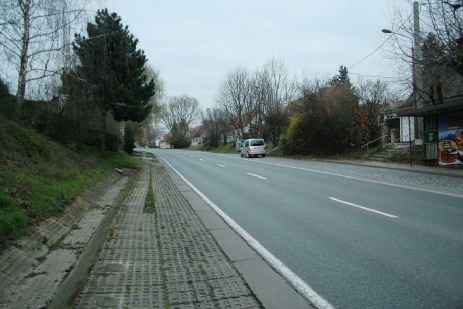 Geschwindigkeitskontrolle Weißenfels Käthe-Kollwitz-Straße in Fahrtrichtung A 9, Zeitz, Fotobereich, Messbereich