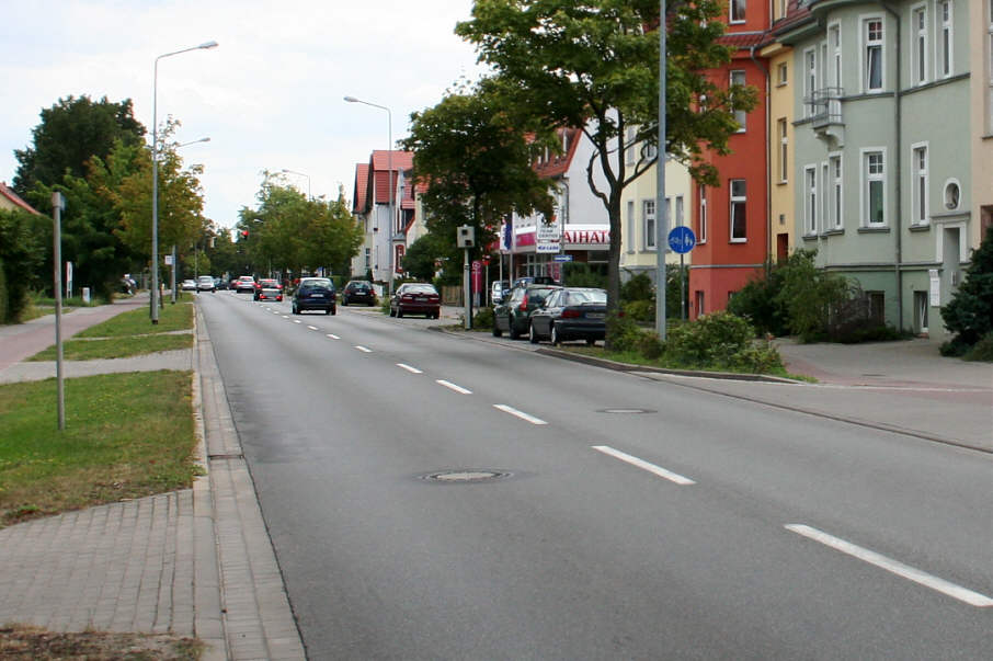Flitzerblitzer Greifswald Starenkästen - Wolgaster Straße kurz nach der Johann-Stelling-Straße