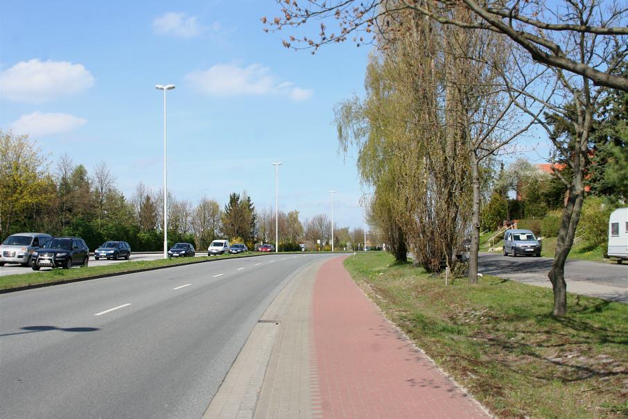 Geschwindigkeitsmessung Neubrandenburg Demminer Straße kurz nach der Abfahrt Schimmelweg (B 96)