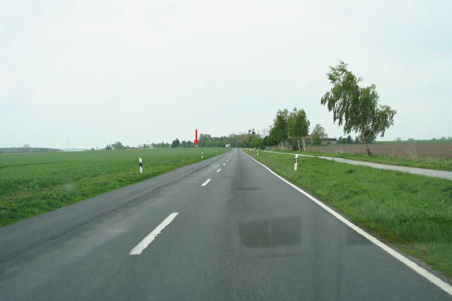 Verbindungsstraße zwischen Kröslin und Groß Ernsthof