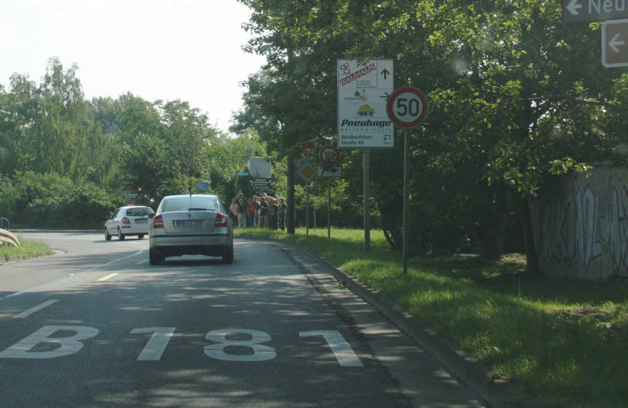 Geschwindigkeitsmessung Merseburg Naumburger Straße (B 181) in Fahrtrichtung Leipzig, Saalepark, Nova Eventis