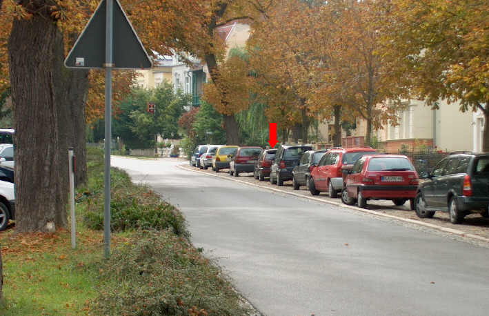 Geschwindigkeitskontrolle Naumburg Bürgergartenstraße zwischen Theodor-Körner-Straße und Parkstraße