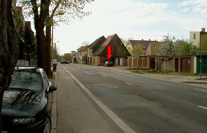 Flitzerblitzer Naumburg Weimarer Straße in Höhe Albrecht-Dürer-Straße in Fahrtrichtung Apolda, Naumburg - stadtauswärts