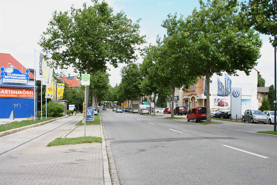Geschwindigkeitskontrolle Naumburg Weißenfelser Straße in Höhe des VW-Autohauses stadteinwärts