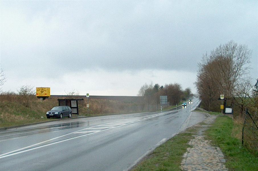 Geschwindigkeitskontrolle B 180 zwischen Wethau und Meineweh Ortsteil Pretzsch am Abzweig Stößen