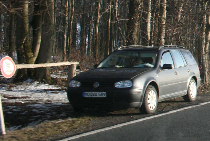 Messfahrzeug VW Golf Variant (Kennzeichen MQ-WA 589)