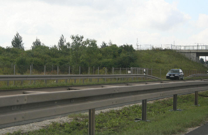 Geschwindigkeitskontrolle B 91 Ortsumgehung Weißenfels Richtung Merseburg, Halle kurz nach der Auffahrt Borau, Weißenfels Zentrum