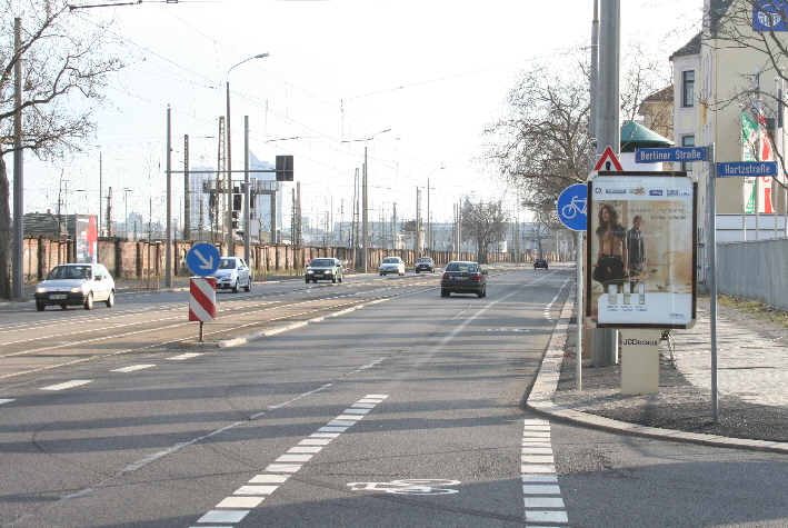 Geschwindigkeitskontrolle Leipzig Berliner Straße stadteinwärts