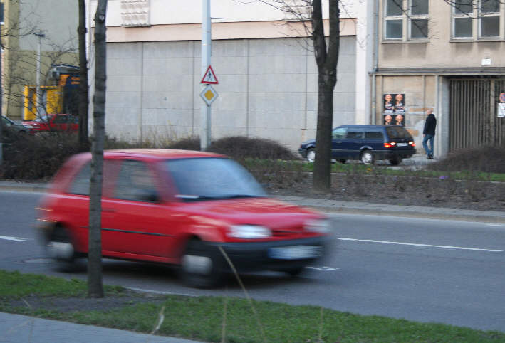 Geschwindigkeitsmessung Leipzig Gerberstraße stadtauswärts