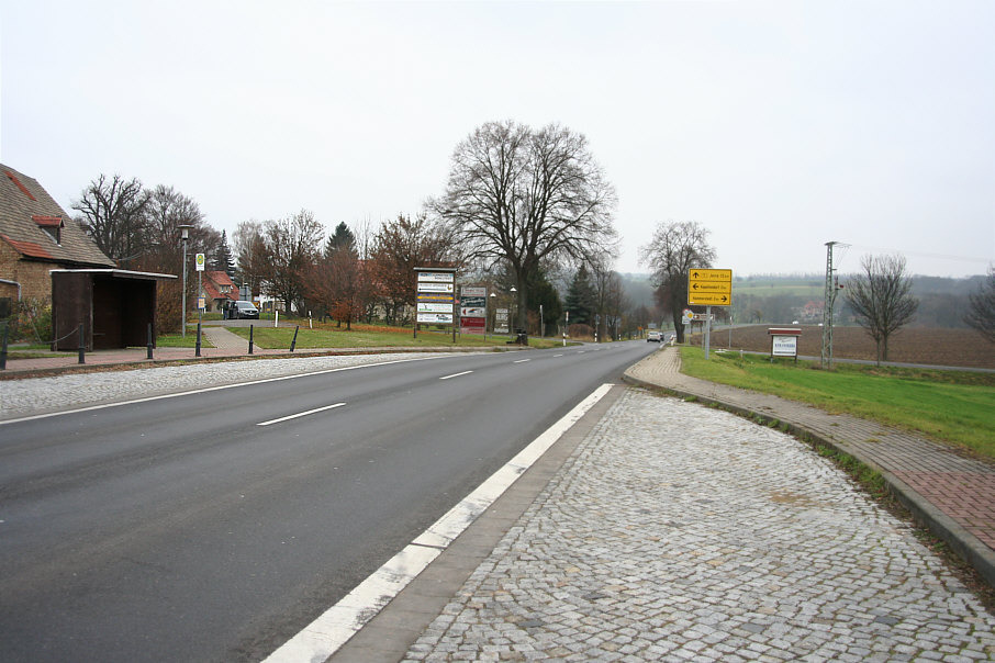 Geschwindigkeitskontrolle Frankendorf Reichsstraße auf der Bundesstraße 7 (B 7) in Fahrtrichtung Jena