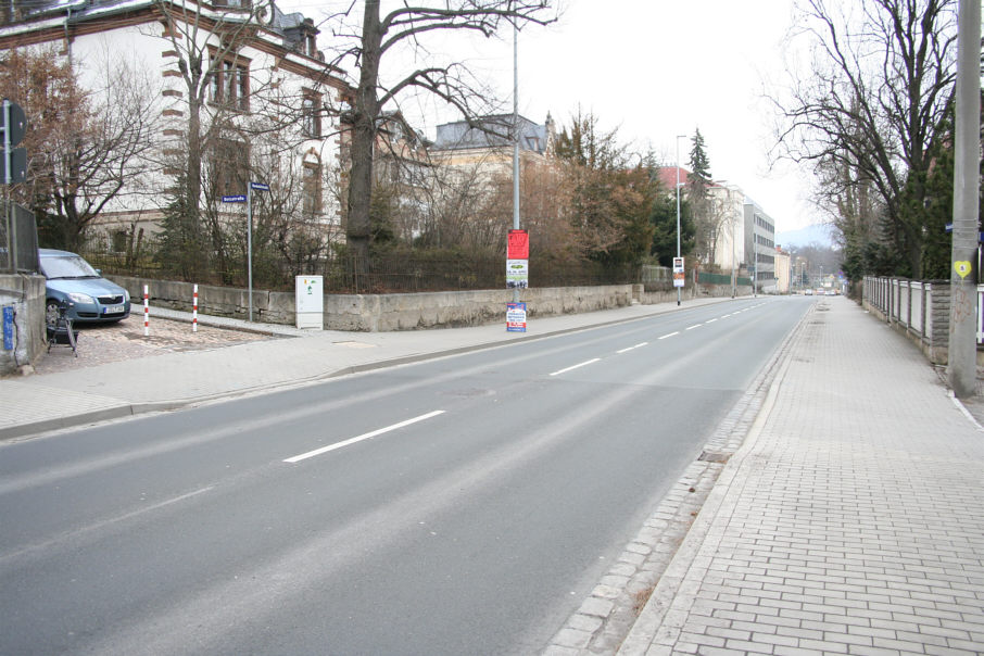 Geschwindigkeitsmessung Jena Humboldtstraße (B 7) stadtauswärts