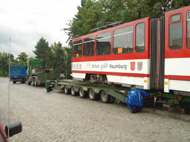 Rücktransport von Wagen 405 nach Erfurt