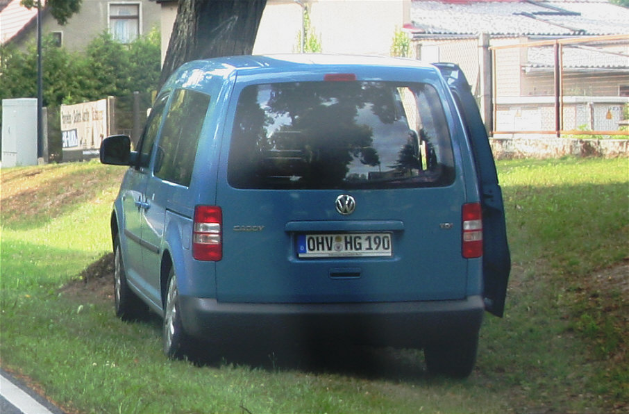 Flitzerblitzer, Landkreis Oberhavel, Landkreis, Oberhavel, hellblauer VW Caddy, Kennzeichen OHV-HG 190
