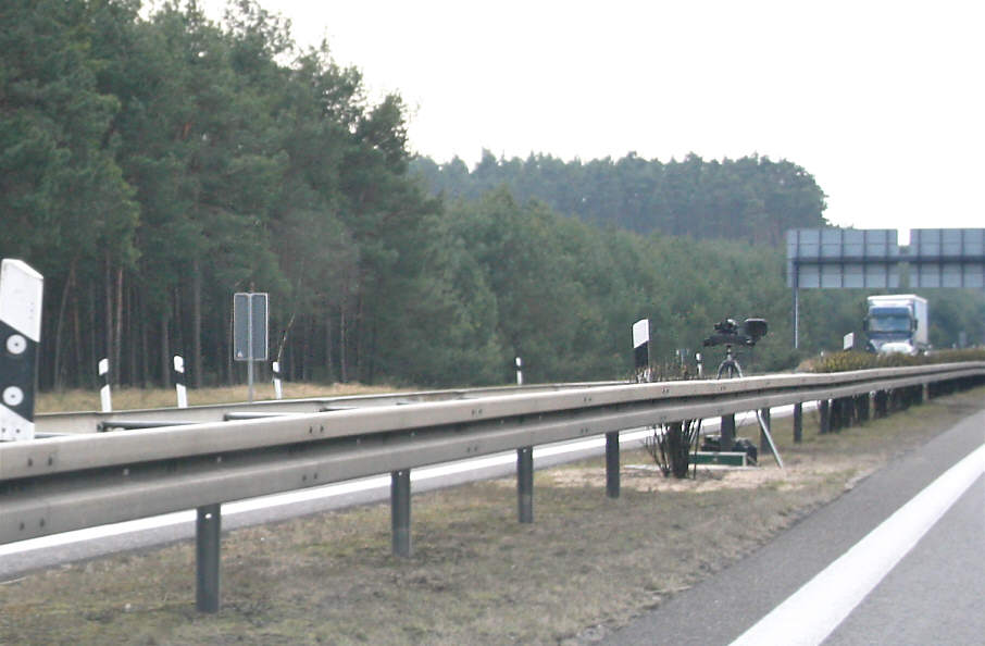 Blitzer, Polizei, Radar, Mittelleitplanke, A 10, Dreieck Havelland