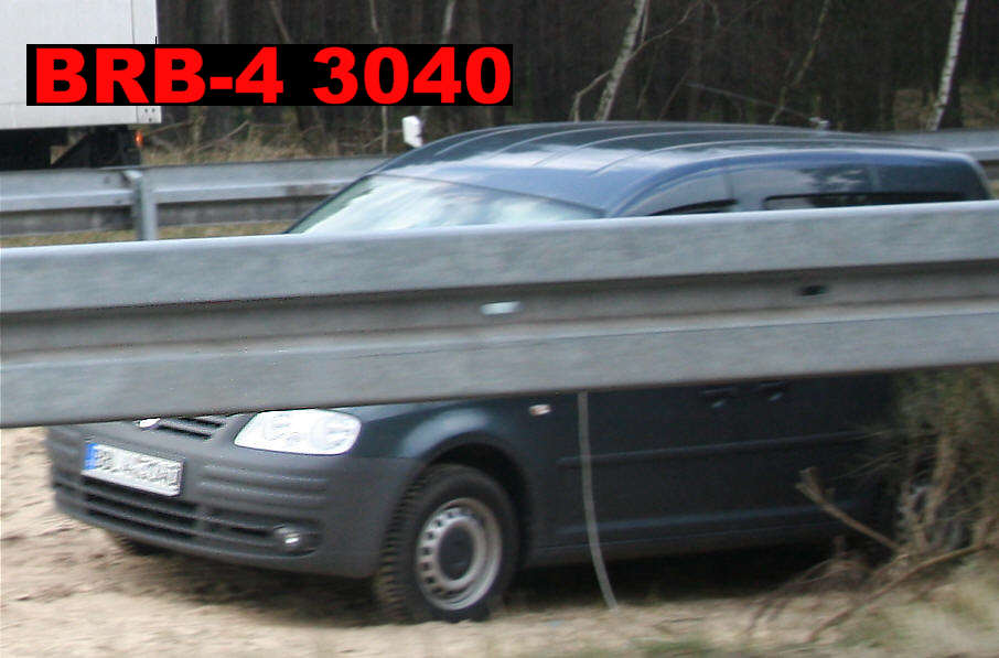 Flitzerblitzer, Polizei, VW Caddy, Transporter, Kennzeichen BRB-4 3040