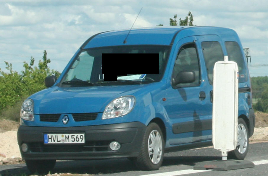 Flitzerblitzer, Polizei, Renault Kangoo, Kennzeichen HVL-M 569