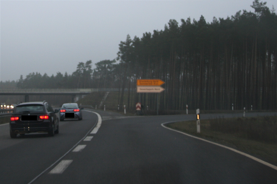 Geschwindigkeitsmessung, Abfahrt, Oranienburg, Nord, Blitzer, Polizei, Geschwindigkeit