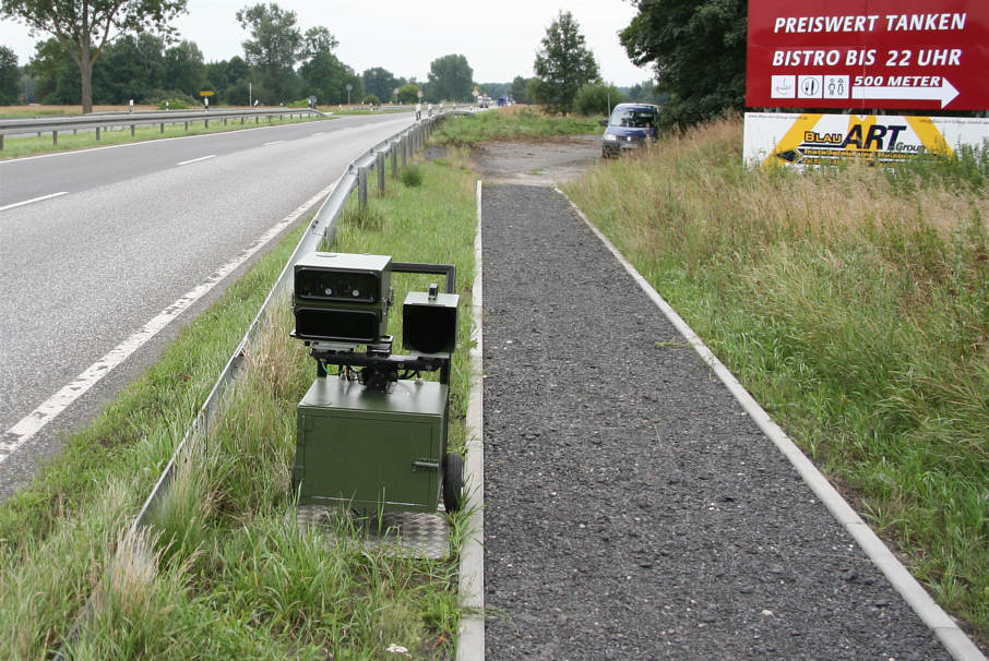 Geschwindigkeitsmessung Brandenburg außerorts Bundesstraßen - B 96 zwischen Teschendorf und Nassenheide