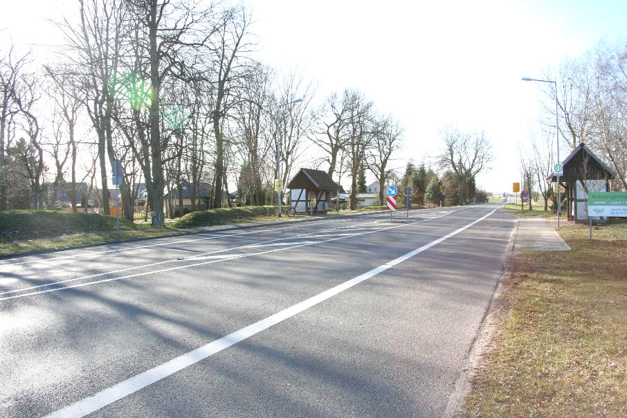 Radarkontrolle, Diedrichshagen, Geschwindigkeitskontrolle, Bushaltestelle, Tankstelle, B 109, Anklam, Greifswald, Radarrent GmbH