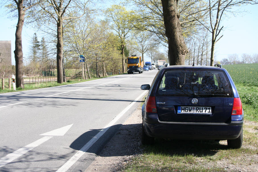 Flitzerblitzer Greifswald blauer VW Golf Kennzeichen HGW-RU 71