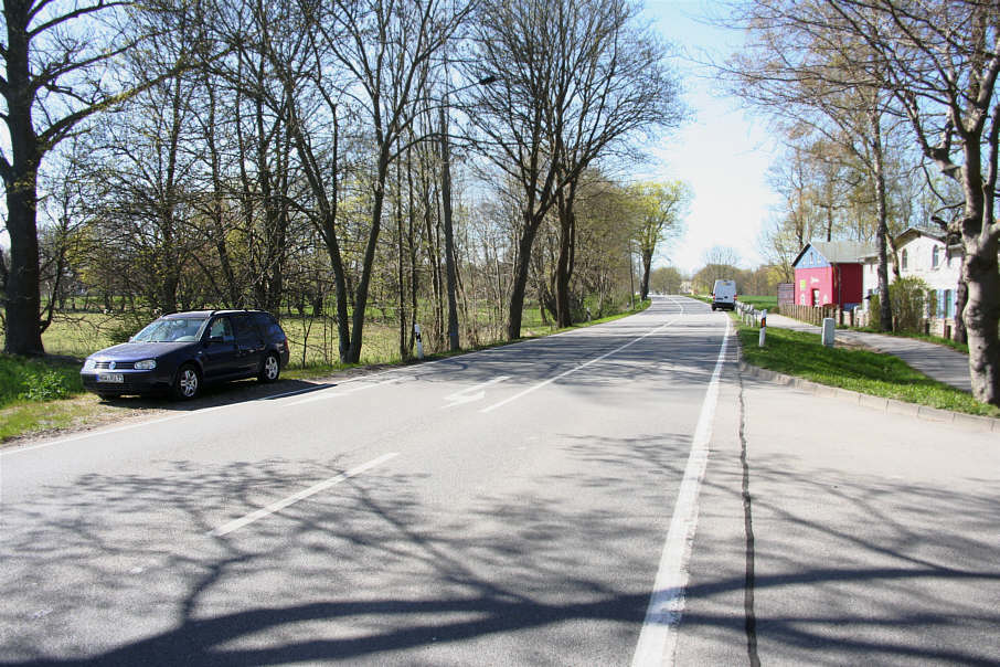 Geschwindigkeitsmessung Kindergarten, Diedrichshagen, Greifswald, Anklamer Landstraße, Anklamer Straße