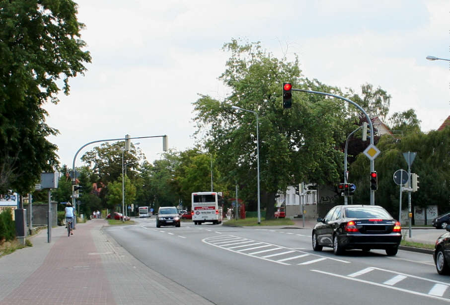 kombinierte Rotlicht- und Geschwindigkeitsüberwachung Greifswald Wolgaster Straße Kreuzung Walther-Rathenau-Straße
