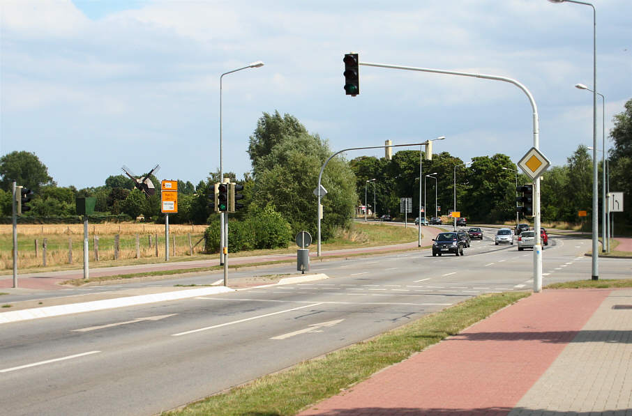 Geschwindigkeitsmessung Greifswald Wolgaster Straße an der Kreuzung Koitenhäger Landstraße