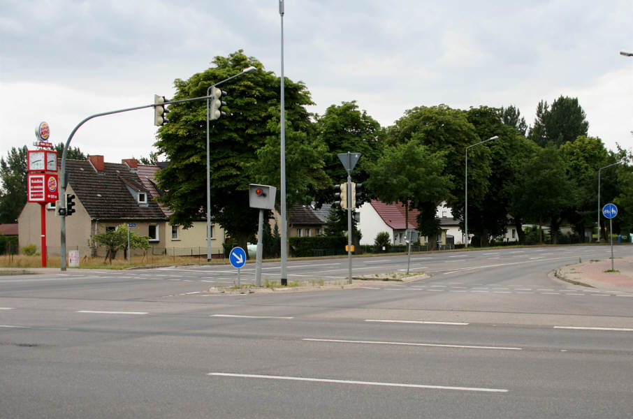 Flitzerblitzer Koitenhäger Landstraße Kreuzung Anklamer Straße