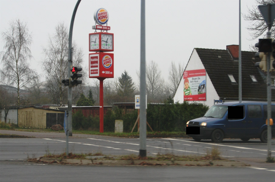 abgebaute Rotlichtüberwachung Greifswald Koitenhäger Landstraße Kreuzung Anklamer Straße