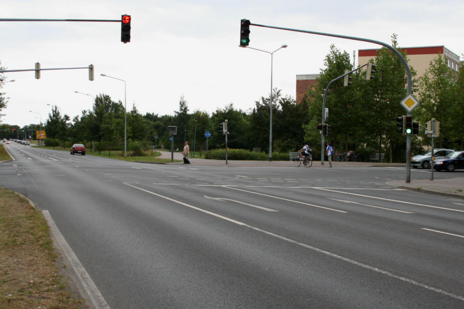 Geschwindigkeitskontrolle Greifswald Starenkästen - Anklamer Straße Kreuzung Ernst-Thälmann-Ring