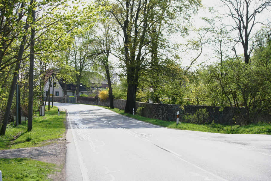 Geschwindigkeitskontrolle Griebow Chausseestraße Mecklenburg Vorpommern, Ortsdurchfahrt B 111