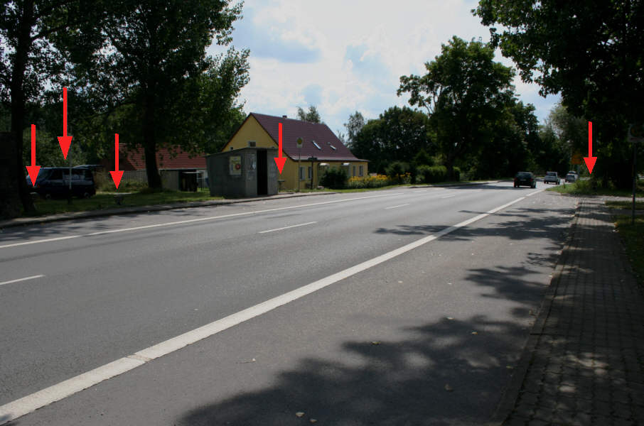 Geschwindigkeitskontrolle Griebow Chausseestraße Polizei