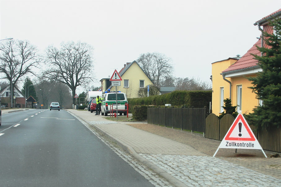 Zollkontrolle Bundesstraße 111 Lühmannsdorf