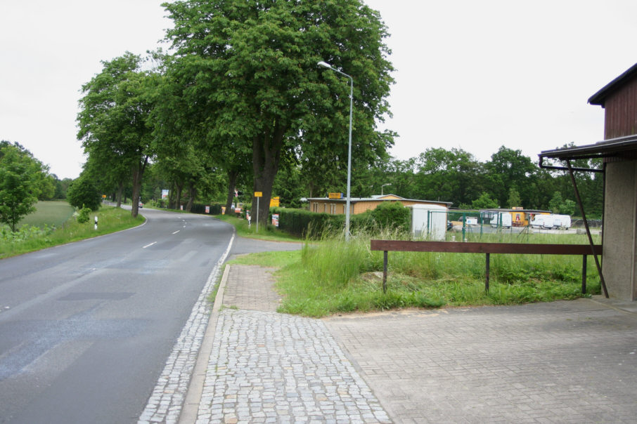 Geschwindigkeitskontrolle Lühmannsdorf Karl-Marx-Straße Höhe Ortsausgang
