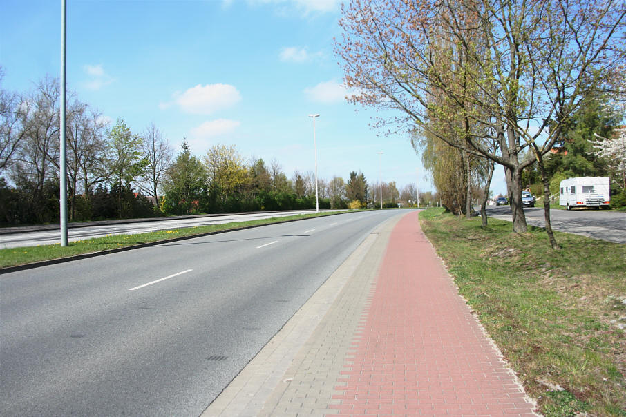 Geschwindigkeitskontrolle Neubrandenburg Demminer Straße kurz nach der Abfahrt Schimmelweg (B 96)