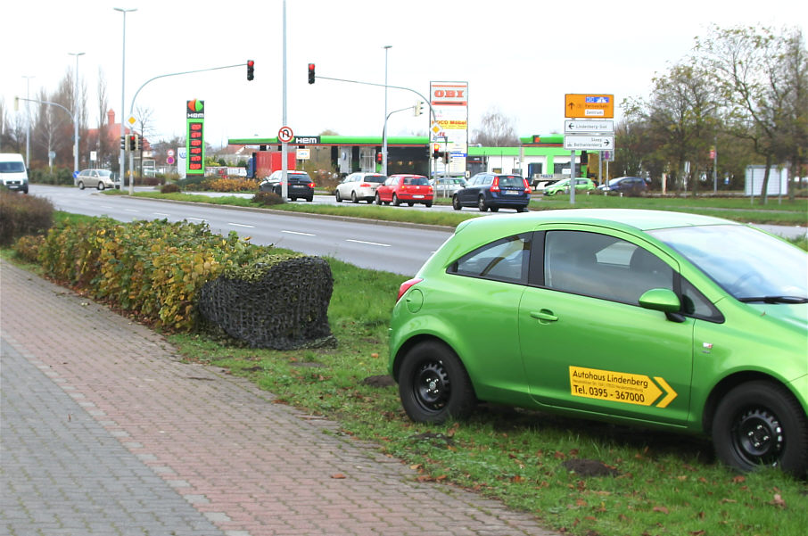 Geschwindigkeitsmessung Neubrandenburg Neustrelitzer Straße (B 96) zwischen Platanenstraße und Margeritenstraße