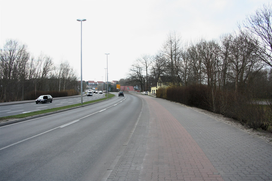 Geschwindigkeitsmessung Rostocker Straße in Fahrtrichtung stadtauswärts