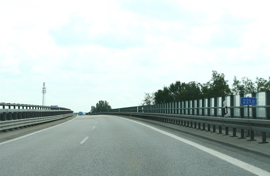 Messpunkt Lasermessung Peenbrücke Jarmen Gützkow