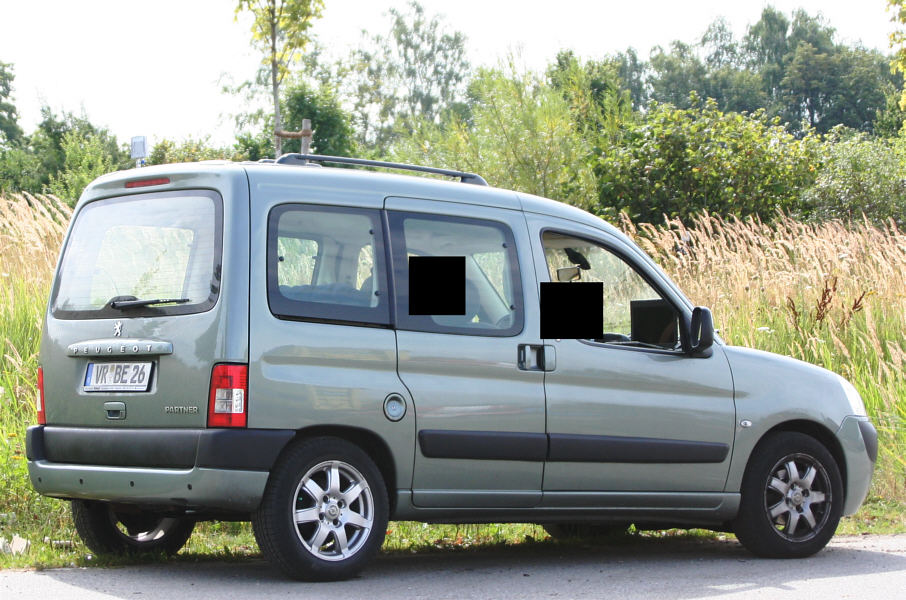 Messfahrzeug Peugeot Kennzeichen VR-BE 26