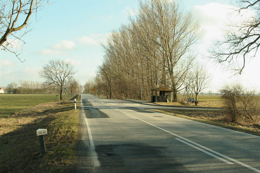 Geschwindigkeitskontrolle B 109 zwischen Anklam und Neu Kosenow nach dem Abzweig nach Auerose