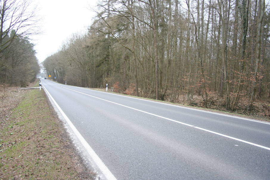 Geschwindigkeitskontrolle Bundesstraße 109 (B 109) zwischen Karlsburg und Diedrichshagen zwischen den beiden Abfahrten nach Hanshagen