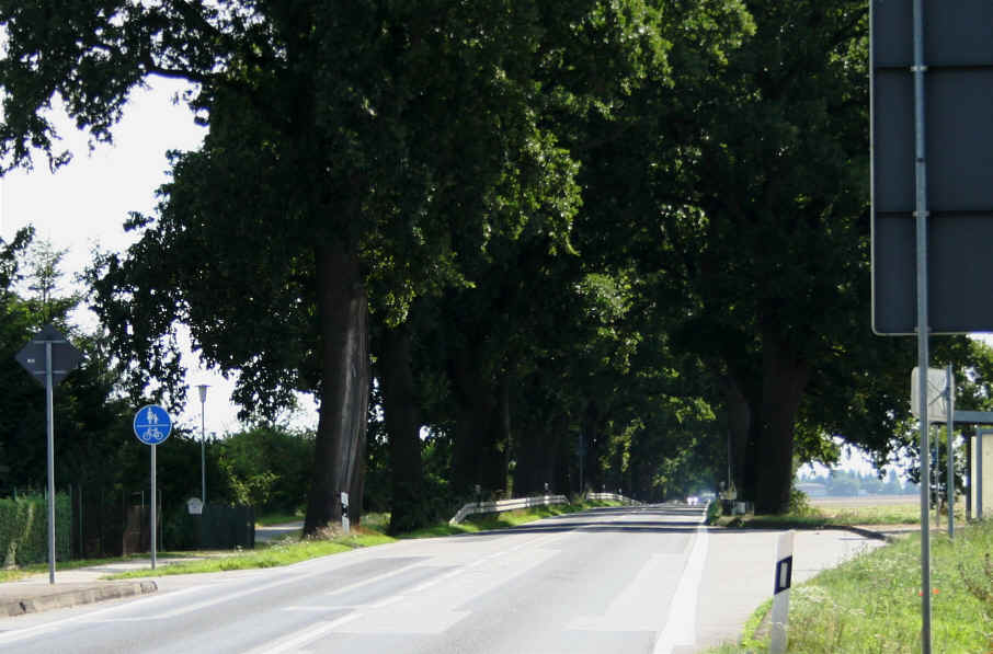 Geschwindigkeitsmessung B 110 zwischen Jarmen und Tutow kurz vor dem Abzweig nach Zemmin