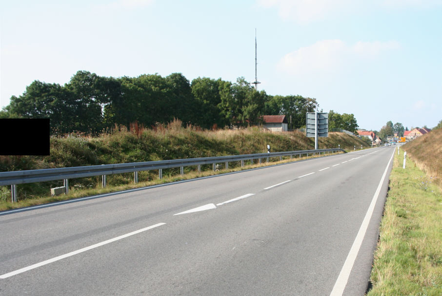 Flitzerblitzer B 111 zwischen Gützkow und Griebow am Abzweig Dambeck, Gützkow (Ortsumgehung)