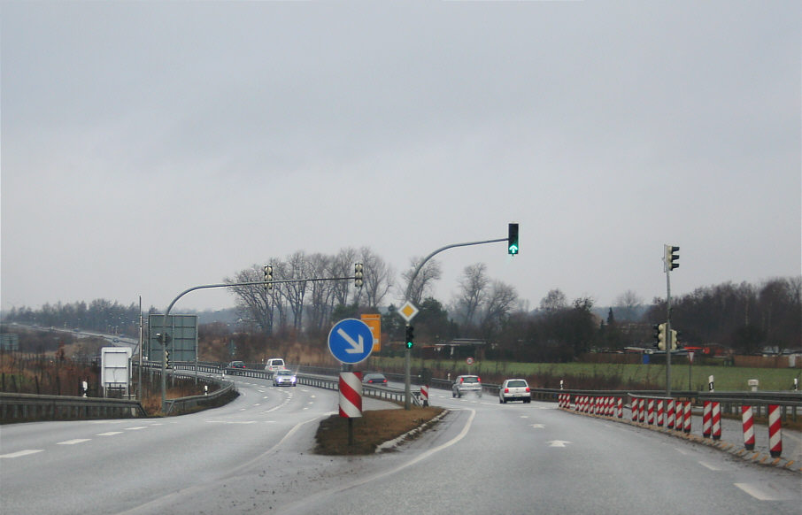 Flitzerblitzer B 194 zwischen Stralsund und Negast auf der Ortsumgehung Stralsund