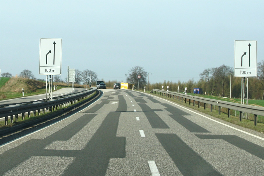 Geschwindigkeitsmessung BAB 20, A 20, Neubrandenburg Ost Abfahrt