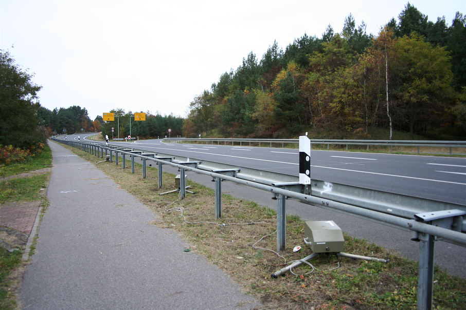 Geschwindigkeitsmessung B 96 Ortsumgehung Neustrelitz